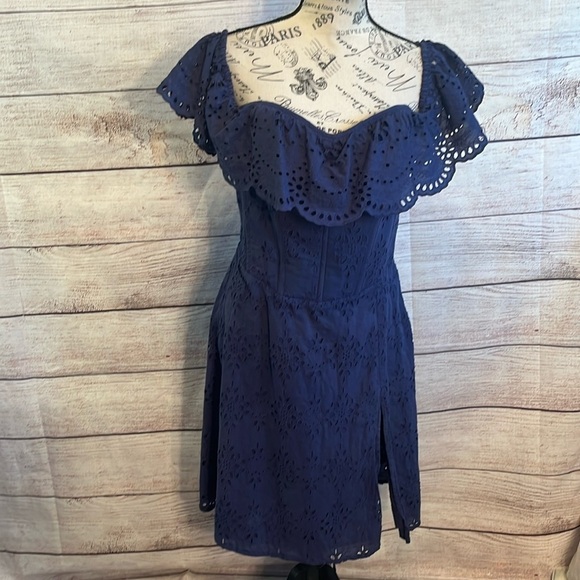 Corset-Story Peony Summer Dress Off Shoulder Broderie Anglaise Lace Steel Boning - Picture 3 of 12
